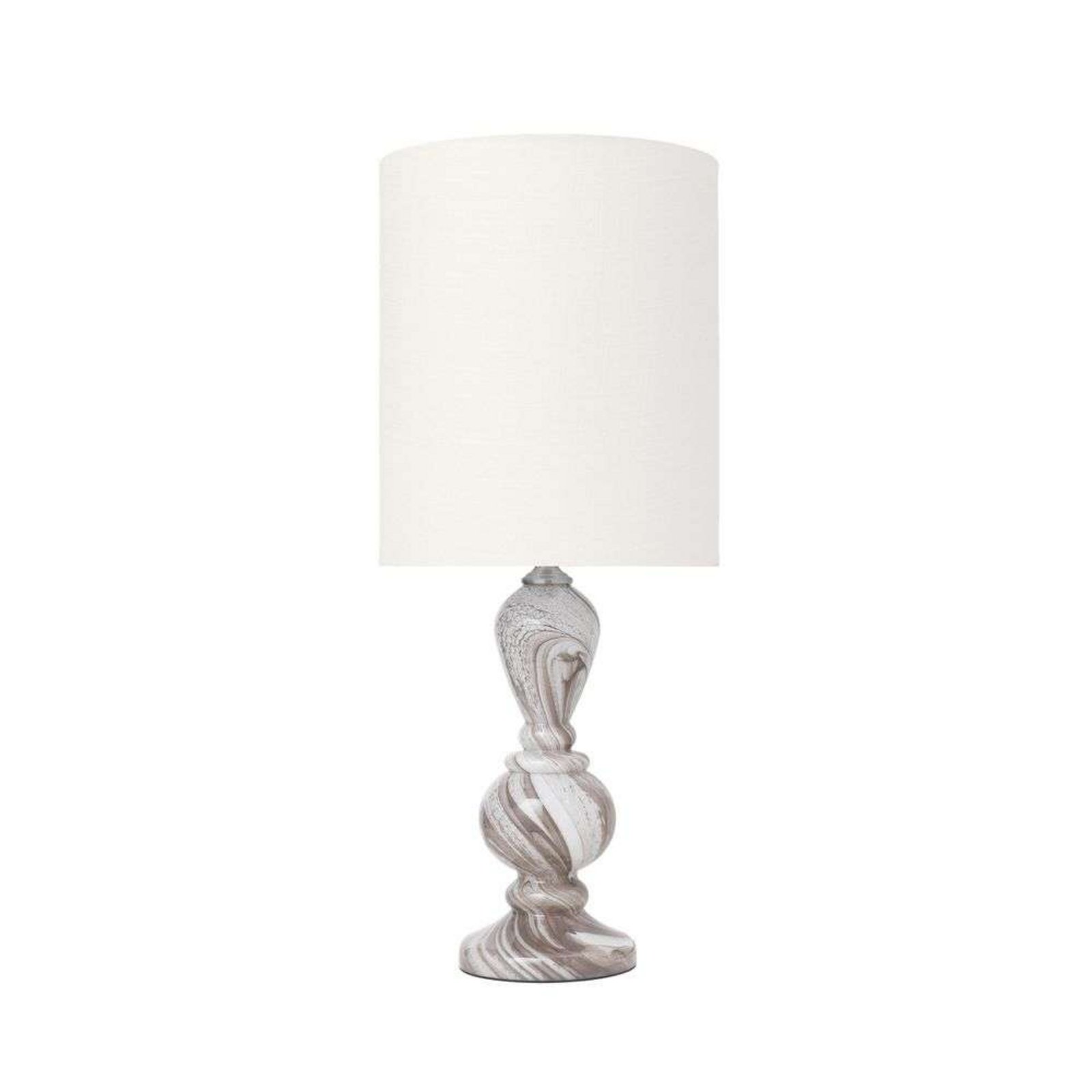 Christine Lámpara de Sobremesa Taupe Swirl/Ivory - Cozy Living