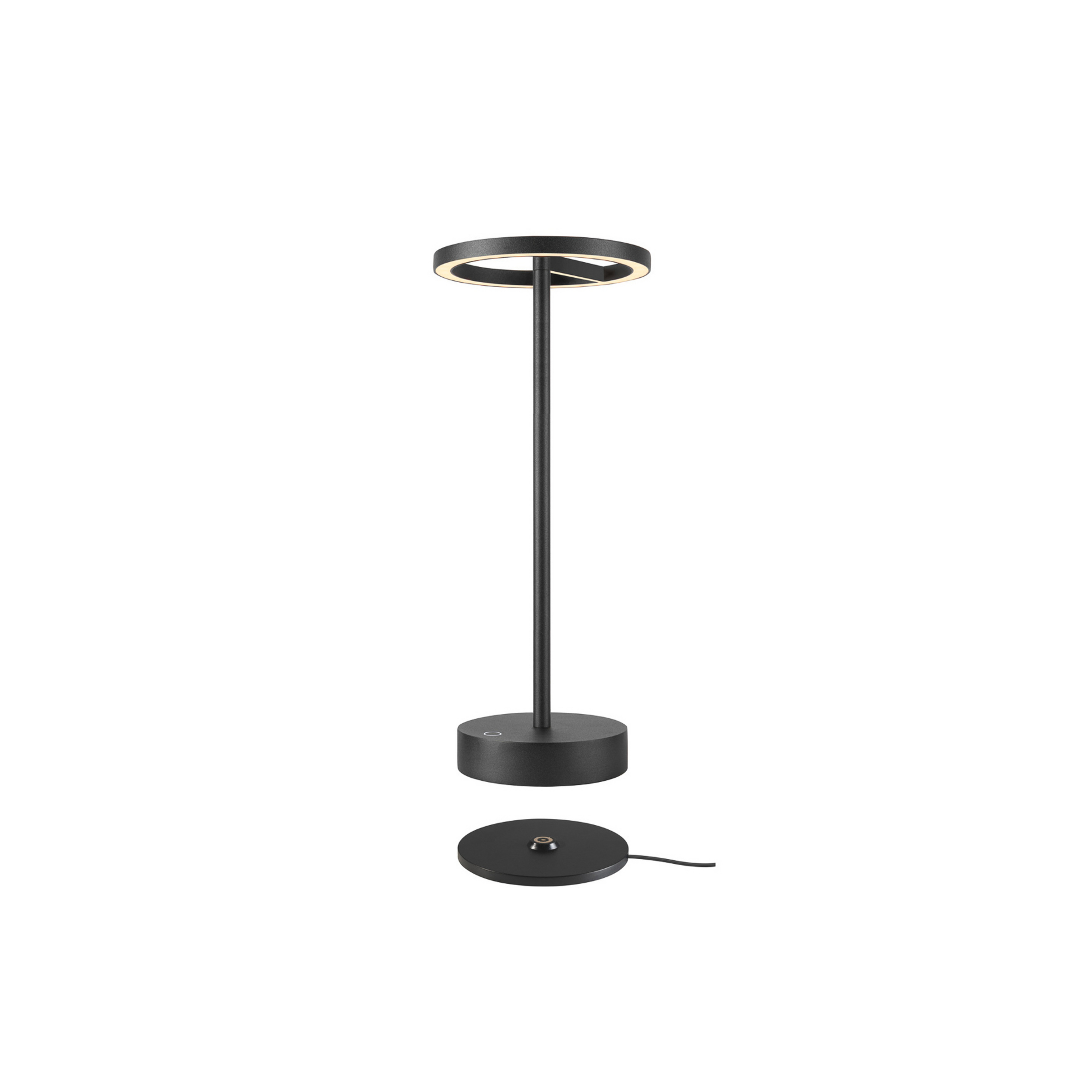 SLV Lampada ricaricabile a LED Vinolina One, nera, 2.700 K, altezza 33 cm