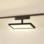 Lindby Panneau LED 48V Lumaro, noir, aluminium, longueur 20 cm