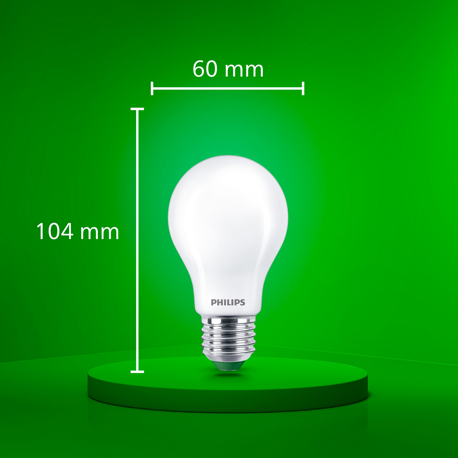 Philips E27 LED-pære A60, 5,2W 1095lm 4 000 K matt Philips E27 LED-pære A60, 5,2W 1095lm 4 000 K matt