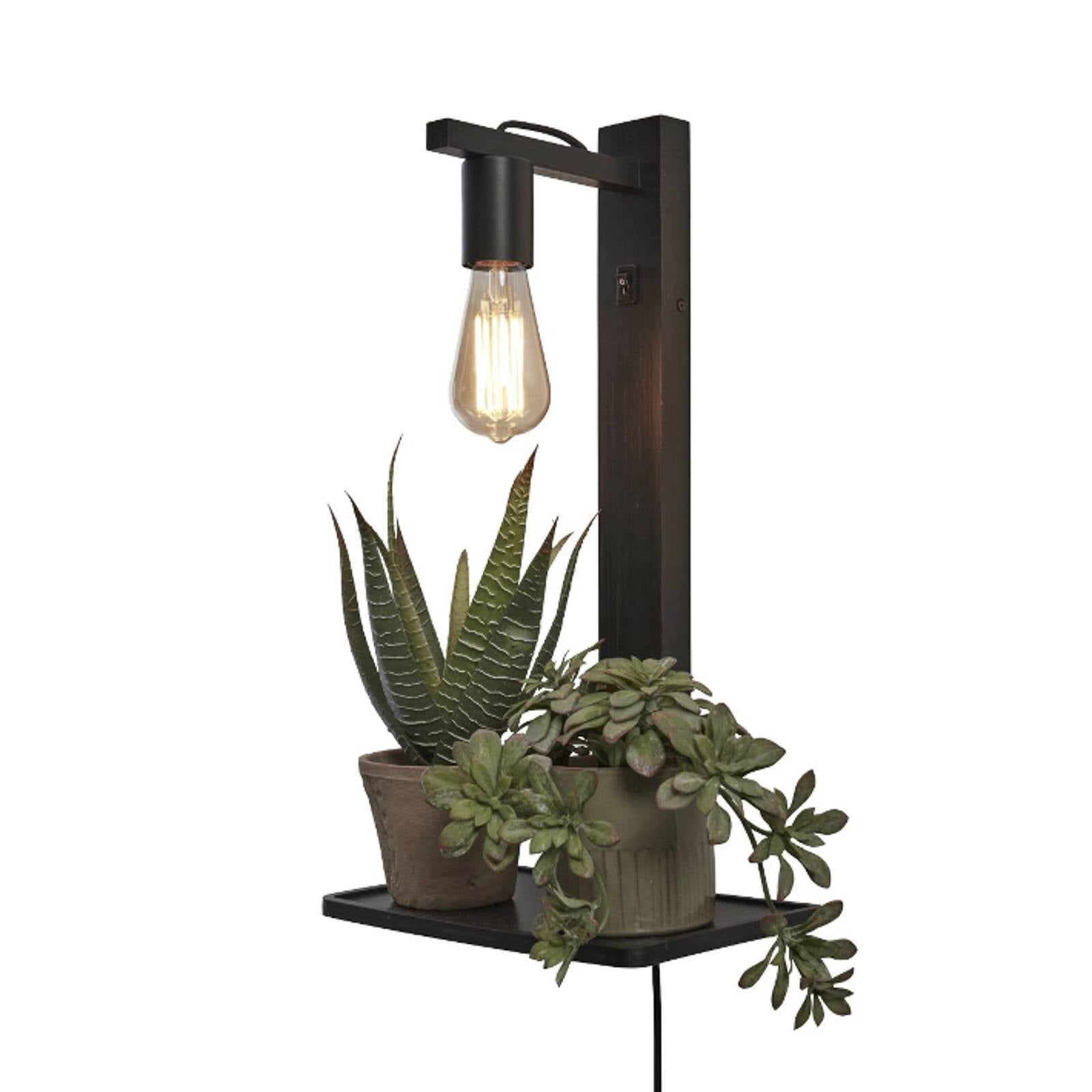 Good&mojo - good&mojo Wandleuchte Flores in Schwarz E27 - black