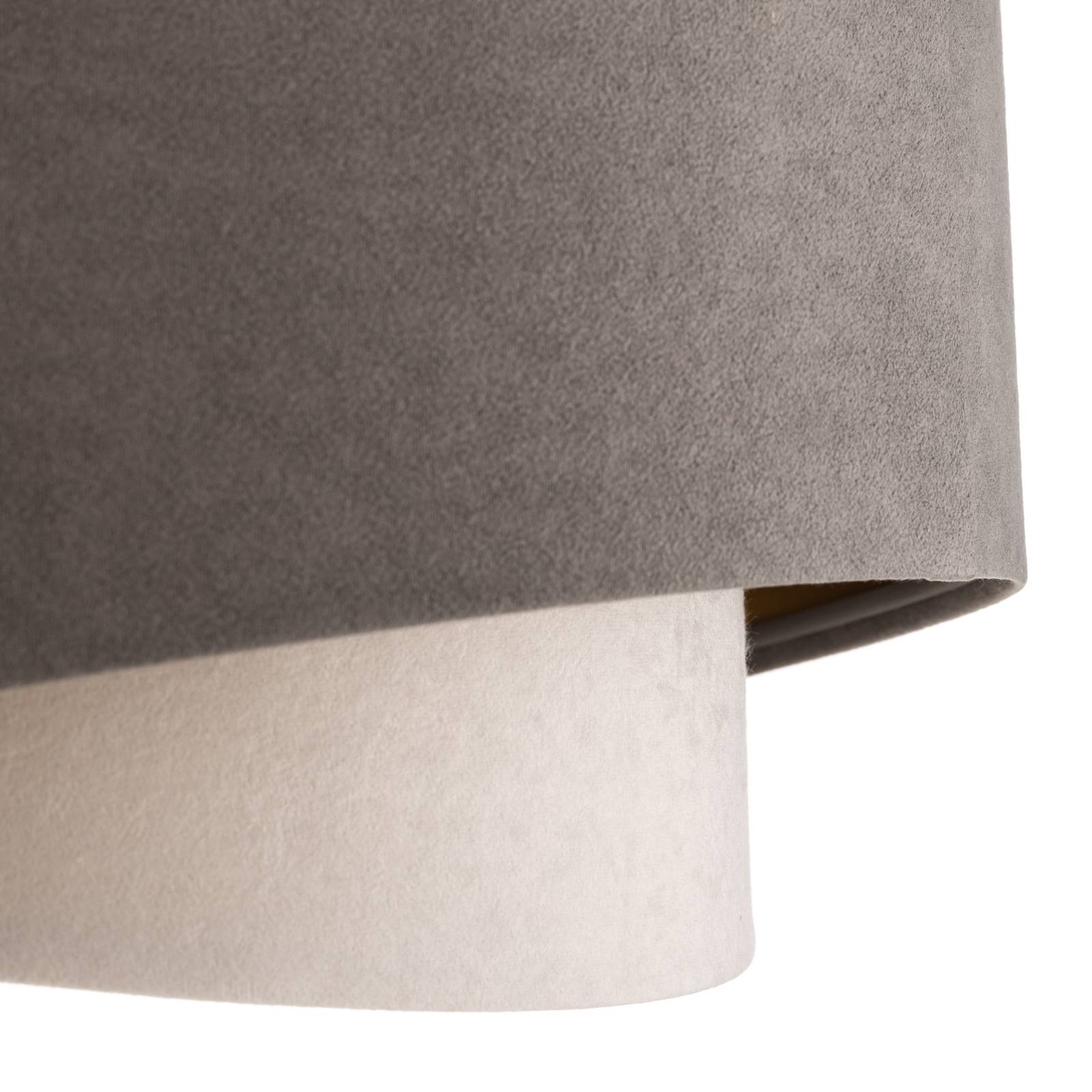 Lampa wisząca Vivien, trójkolorowa, szara/biała/złota
