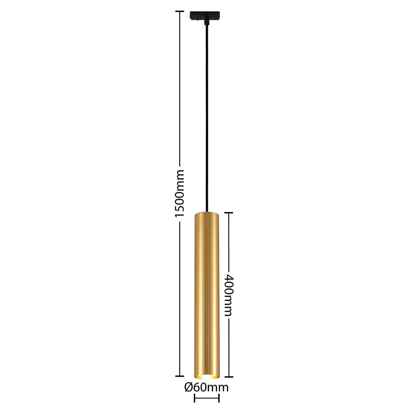 Linaro Track Pendant H40 Gold - Lindby