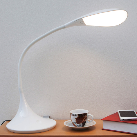 LED-Schreibtischleuchte Josia, weiß