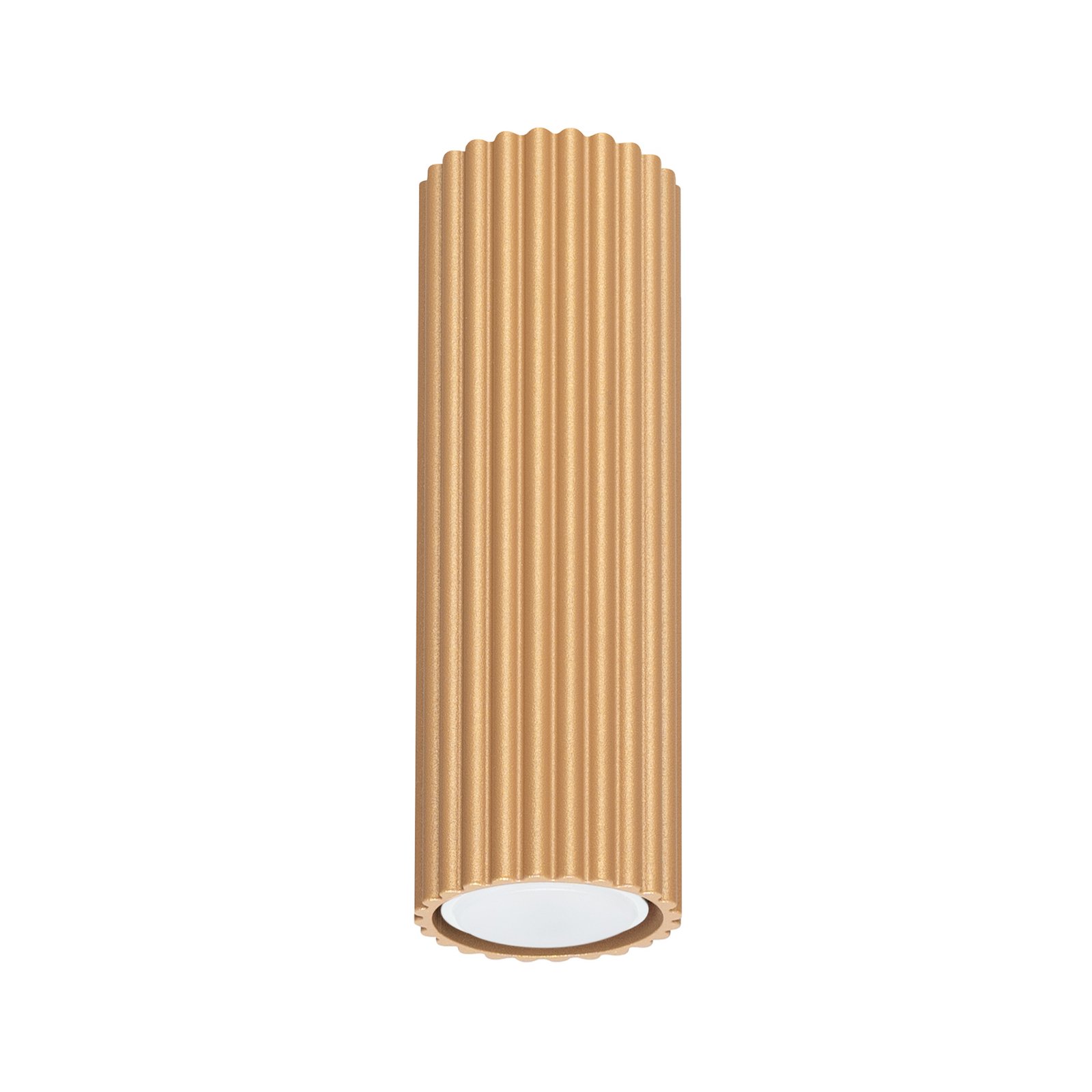 Deckenleuchte Karbon, goldfarben, Höhe 20 cm, Aluminium