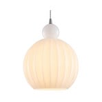 BALL BALL hanging light, white, Ø 32 cm, glass, E27 - Halo Design
