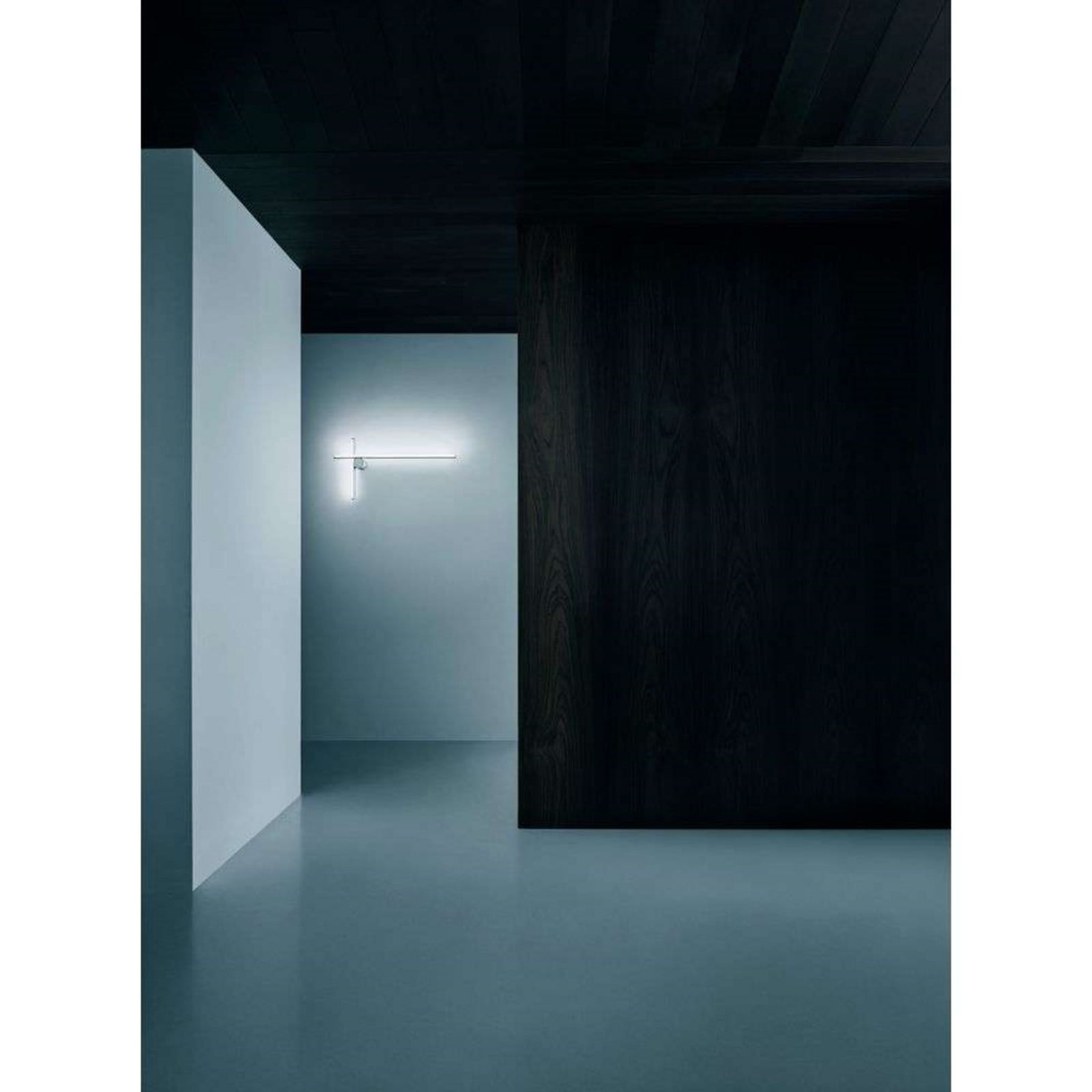 Coordinates W2 Wandleuchte Moon Grey FLOS - Wohnzimmer - Aluminium