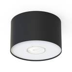 Downlight Point S, schwarz/weiß/schwarz