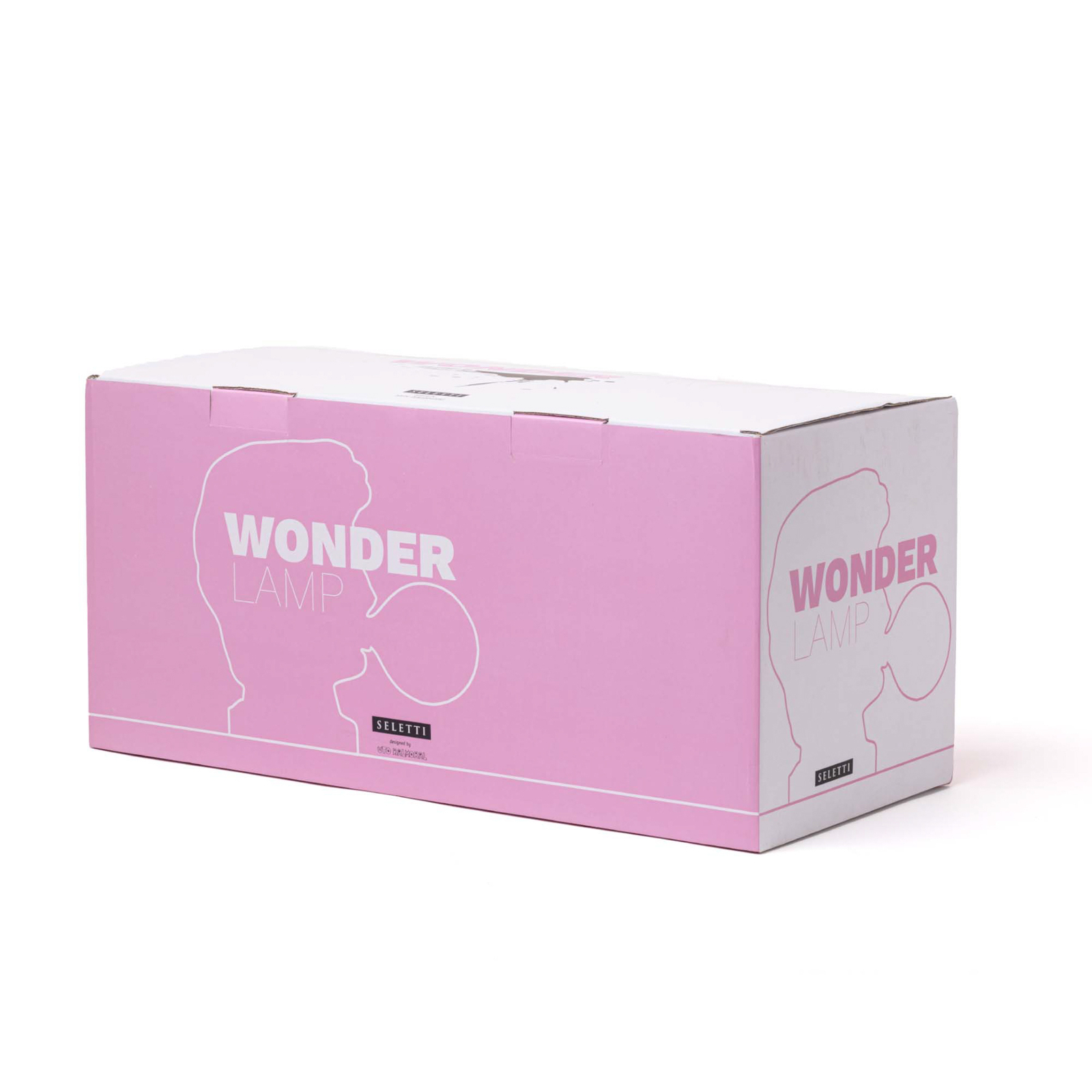 SELETTI Wonder Times LED-Deko-Tischlampe weiß/pink