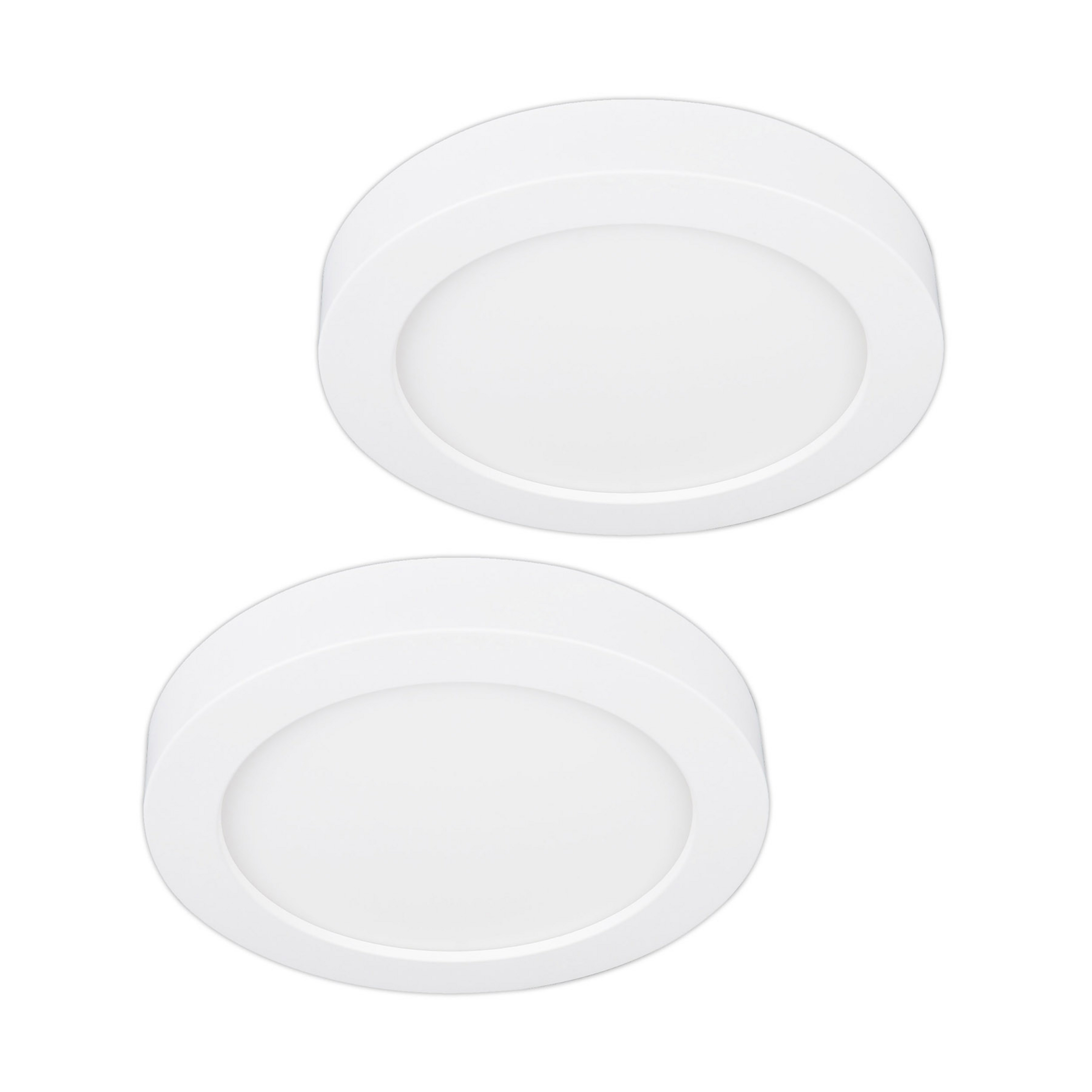 Prios LED-Deckenleuchte Edwina, weiß, 23 cm, 2er-Set
