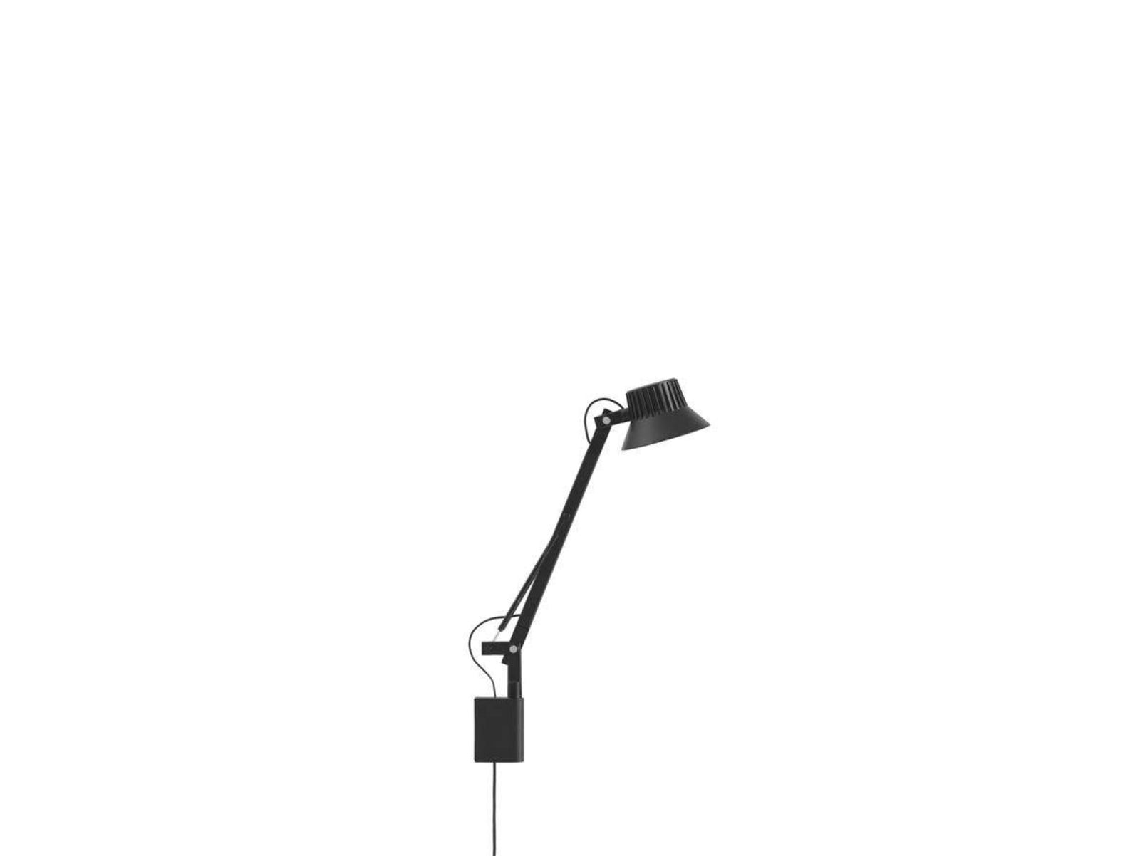 Dedicate Vägglampa S1 Black Muuto - Arbetsrum / hemkontor - Aluminium | Produkter - Vägglampor | Lampspecialisterna