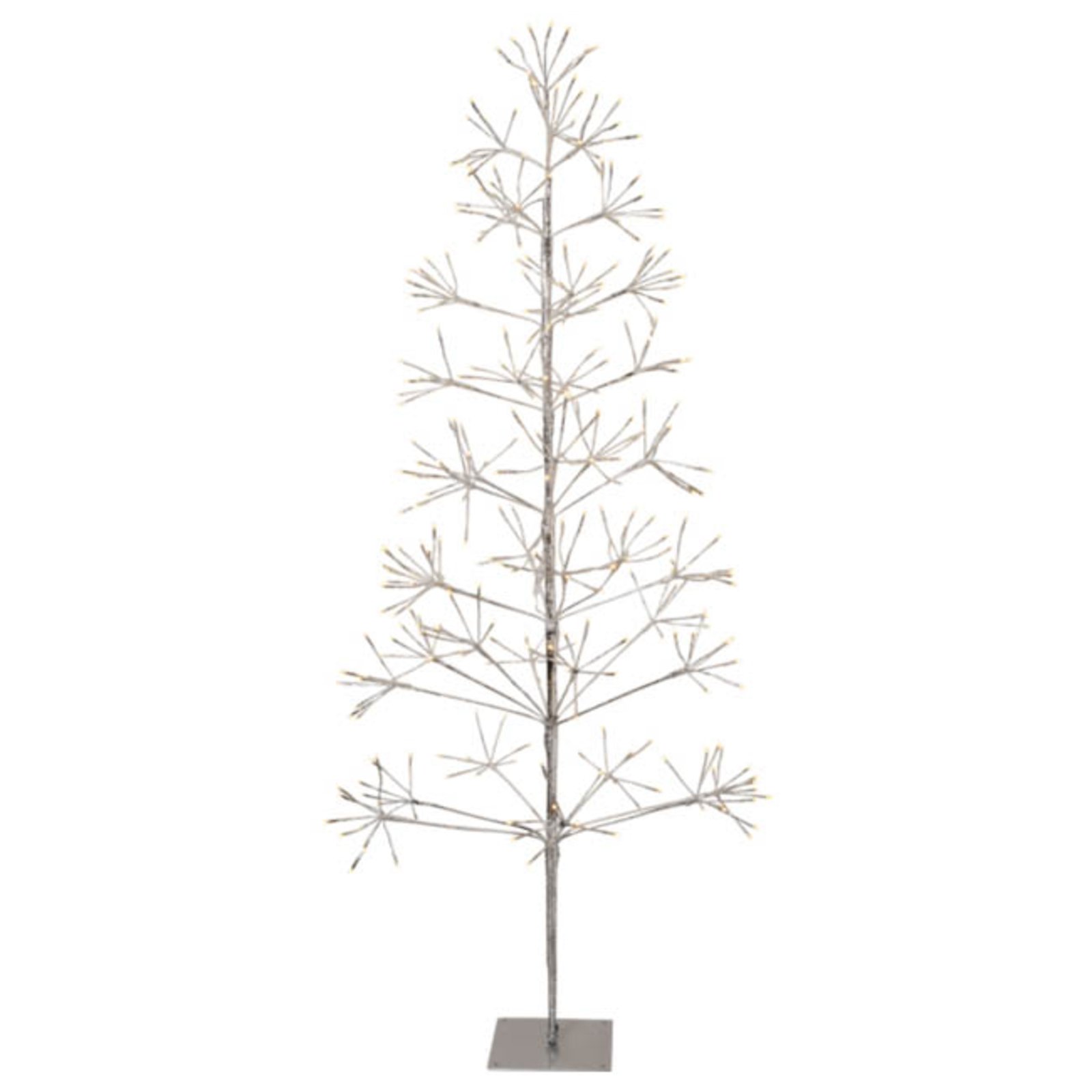 LED dekorační strom Květinový strom IP44 stříbrný výška 180 cm