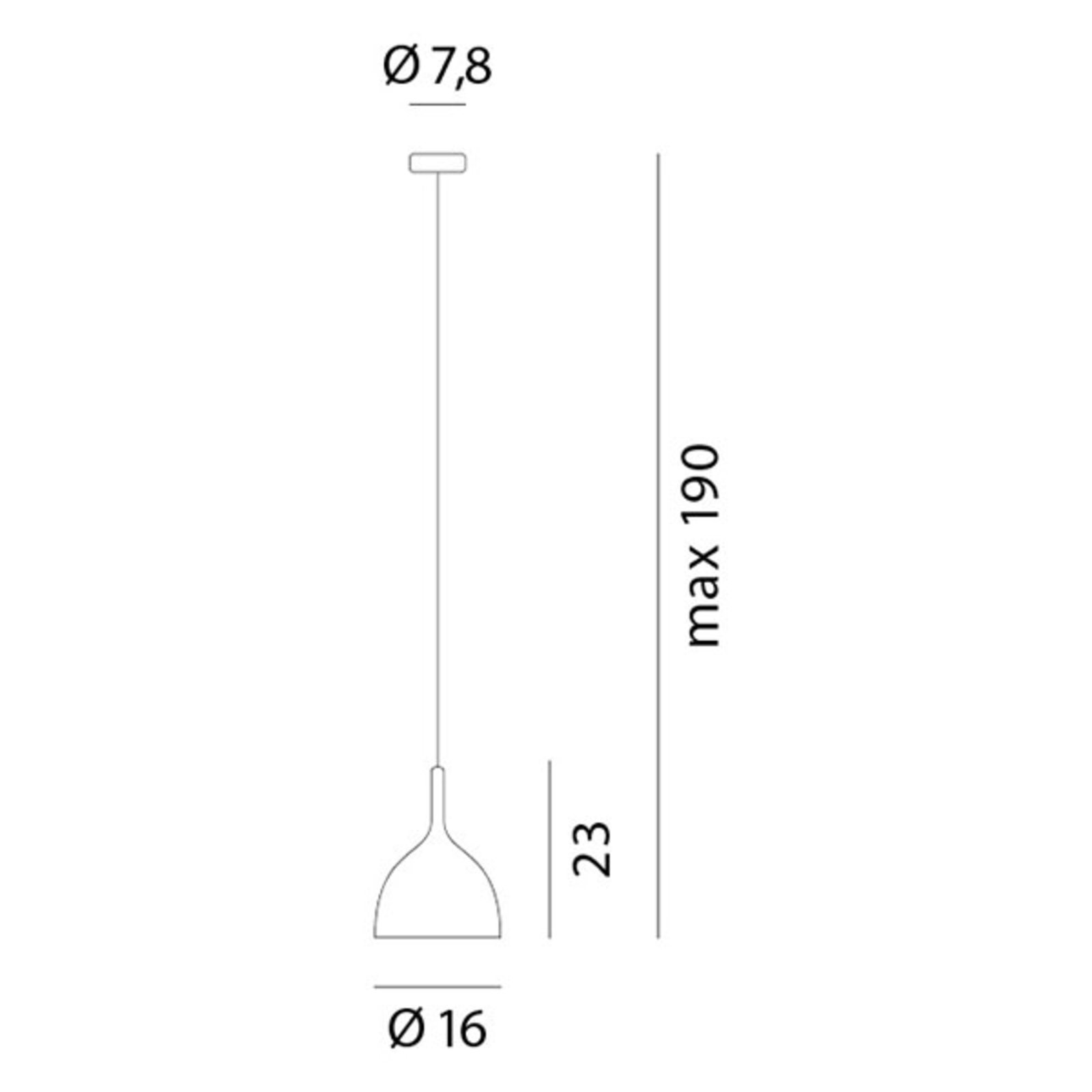 Drink H1 Suspension Blanc Mat - Rotaliana