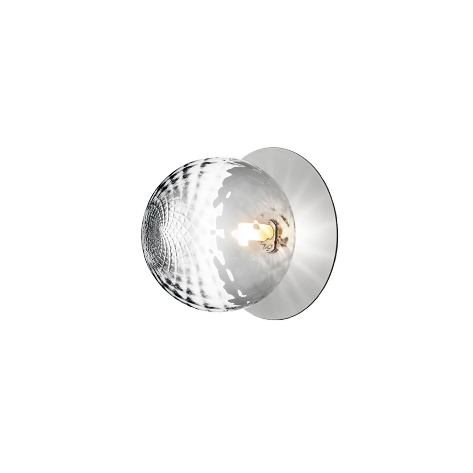 Liila 1 Grande Aplique de Pared/ Plafón IP44 Large Light Silver/Optic Clear - Nu