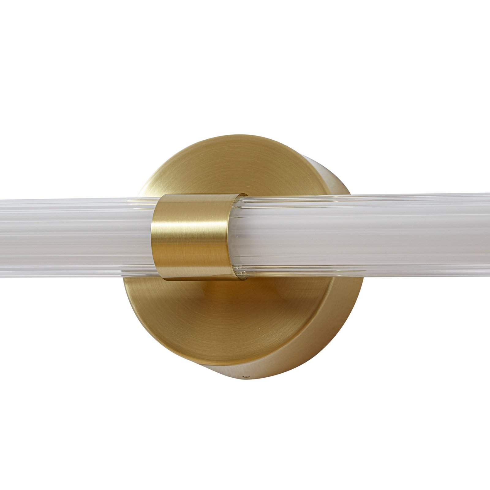 Lucande Melisa LED wall light, gold, 90 cm, CCT, IP44