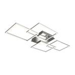 Plafón LED Frame 4 cuadrados cromo 95 x 47 cm