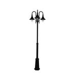 Firenze 3 Udendørs Parklampe m/Markfæste Sort - Norlys