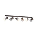 Envostar Nale spot pour plafond 6 lampes pin gris