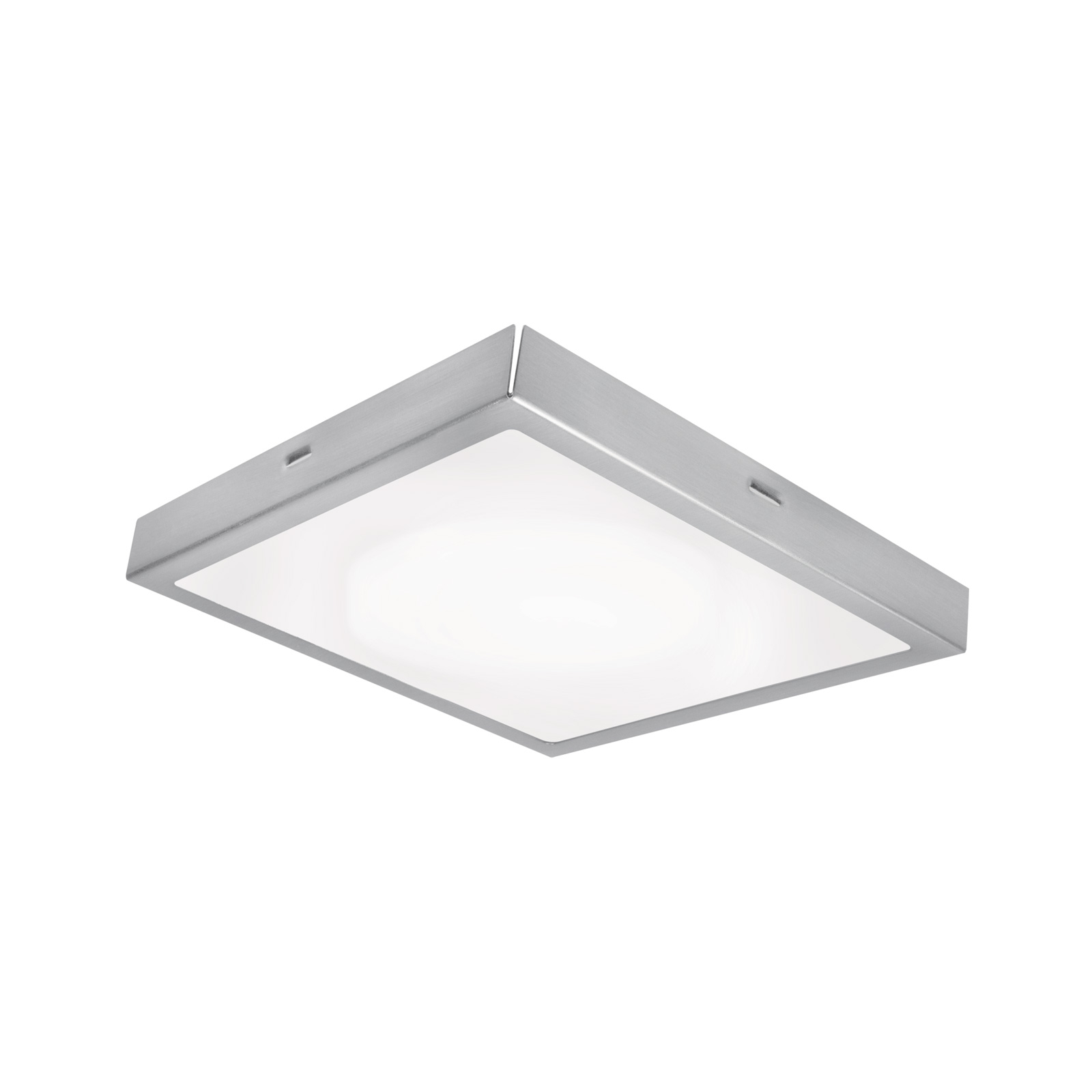 LEDVANCE Lunive Vela LED ceiling light 22cm 3,000K, for Living / Dining Room, glass, aluminium, 14 W, energy efficiency: A+, L: 22 cm, W: 22 cm, H: 5.5 cm
