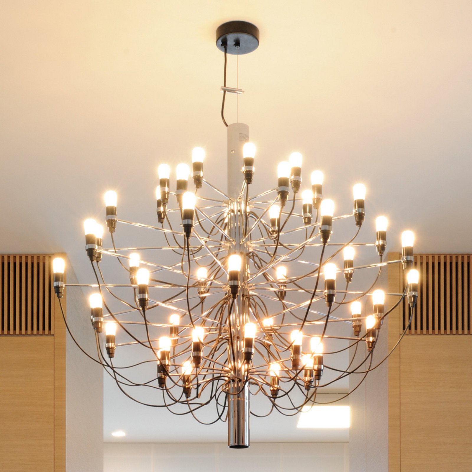 FLOS 2097/50 Candelabru LED mat crom - Camera de zi / sufragerie - design - Metal