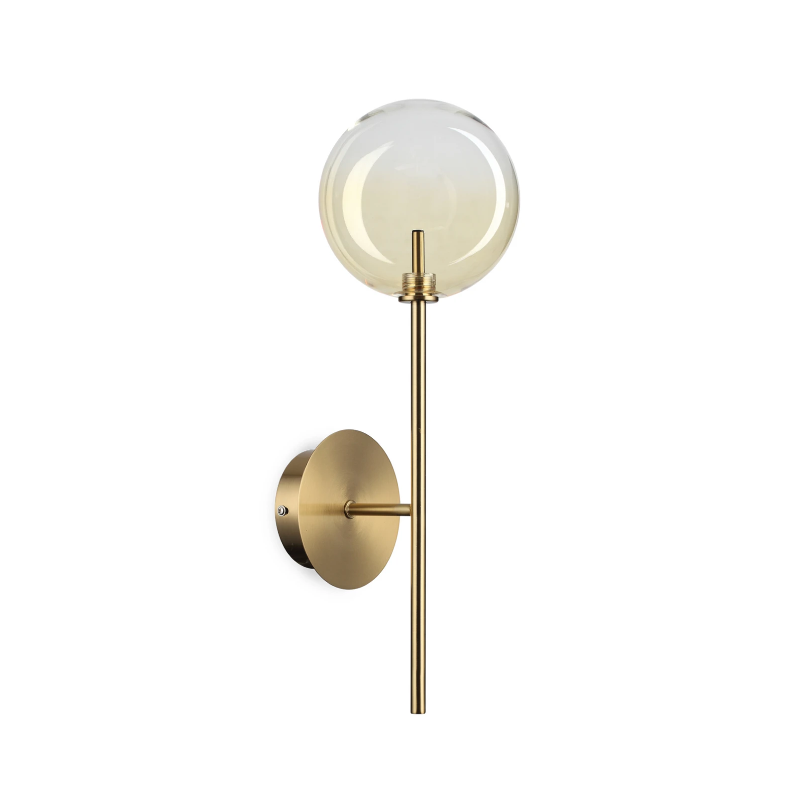 IDEAL LUX sieninis šviestuvas „Equinoxe“, varis/gintaras, aukštis 45 cm
