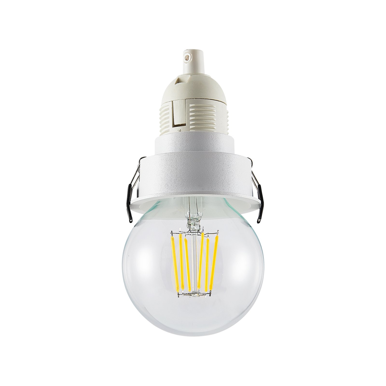 Molto Luce LED svetilka za vgradnjo Willi 68R, bela, aluminij, E27