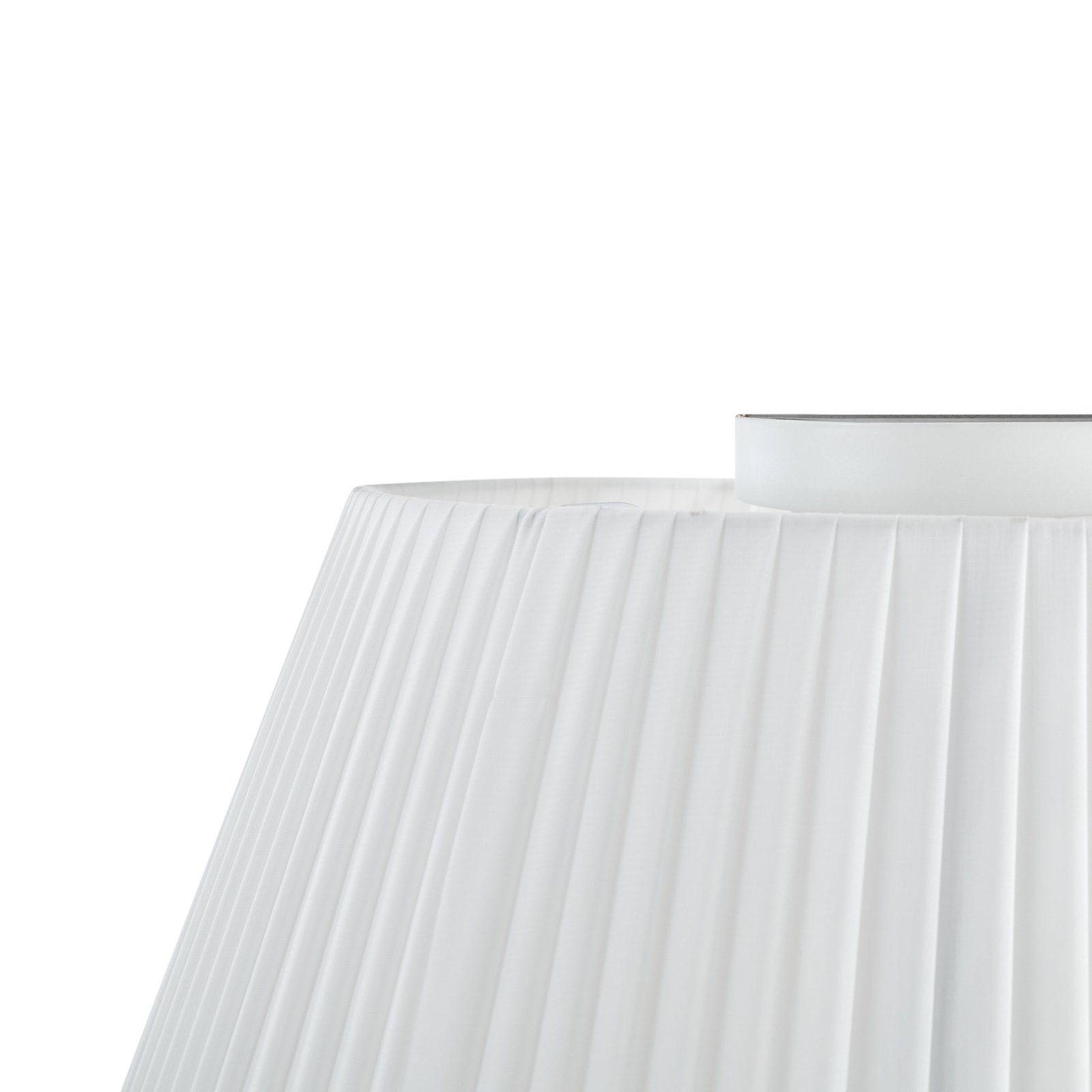 Lindby Deckenleuchte Eryndor, weiß, Textil, Ø 47 cm, E27