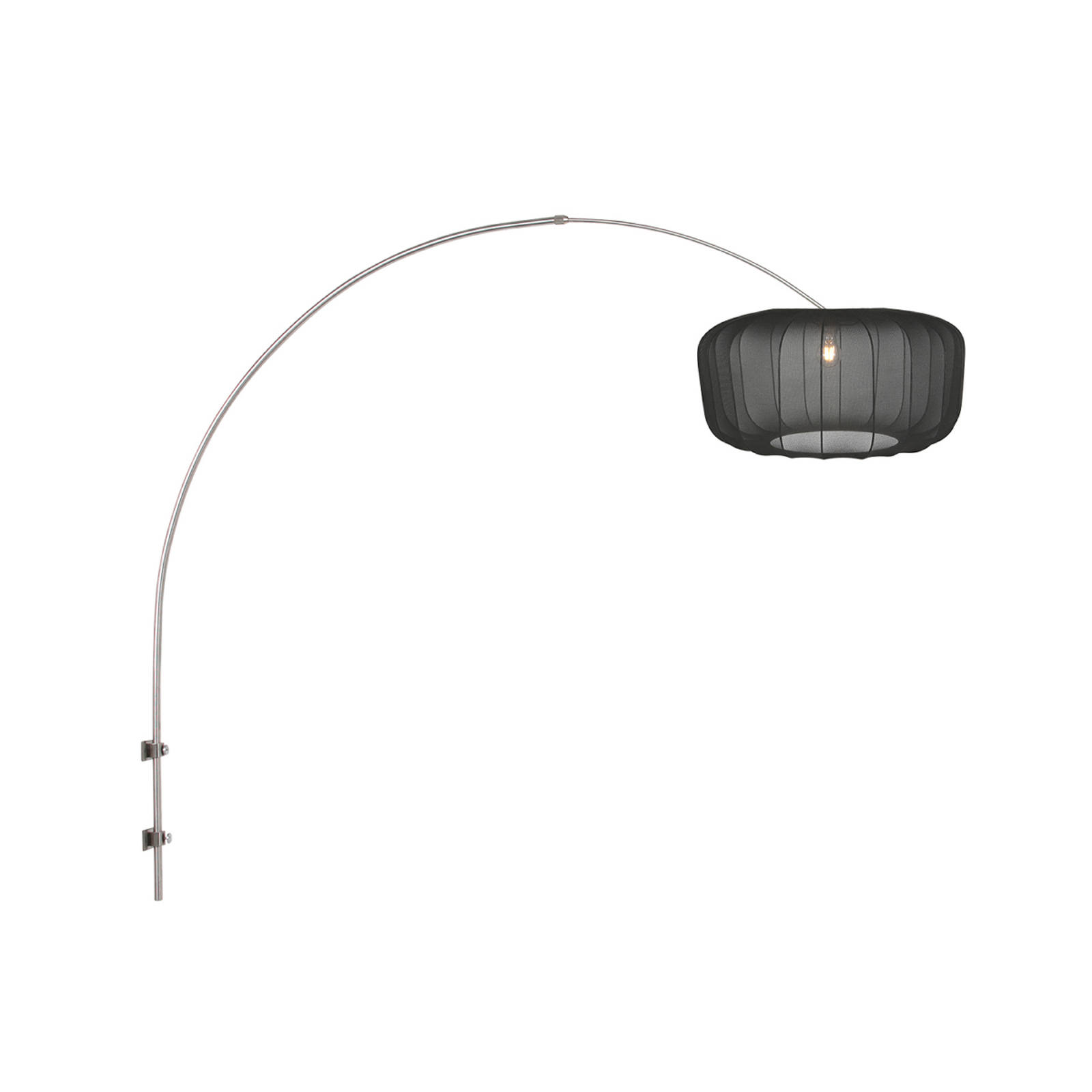 Φωτιστικό τοίχου Sparkled Light 4403ST, ατσάλι/μαύρο νάιλον, E27