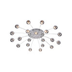 Bullet LED ceiling lamp, 21 lights