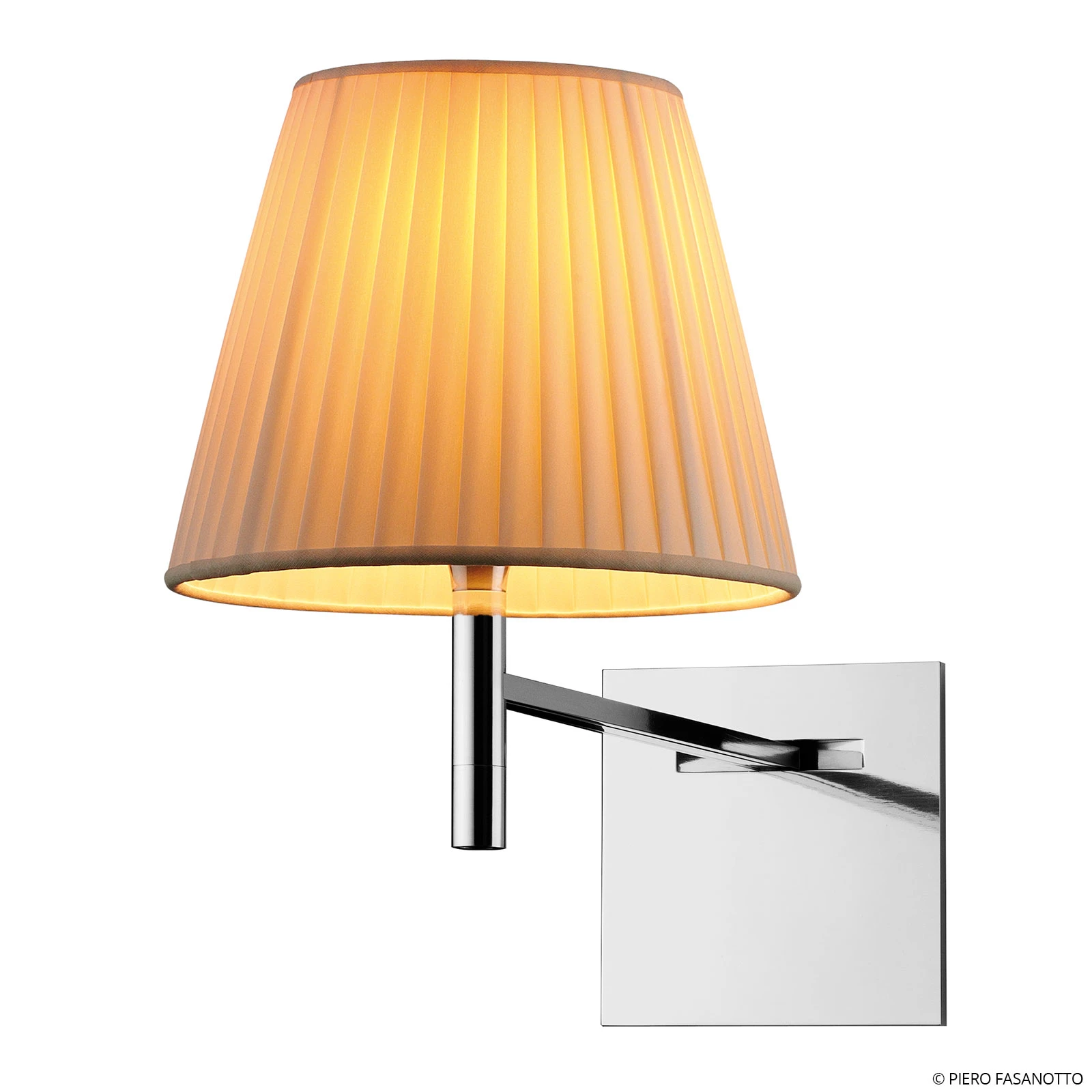 FLOS KTribe W wandlamp met stoffen kap beige