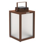 Lanterne solaire à LED Tradition, corten, hauteur 40 cm