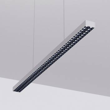 LED-pendellampa Jolinda för kontoret, silver