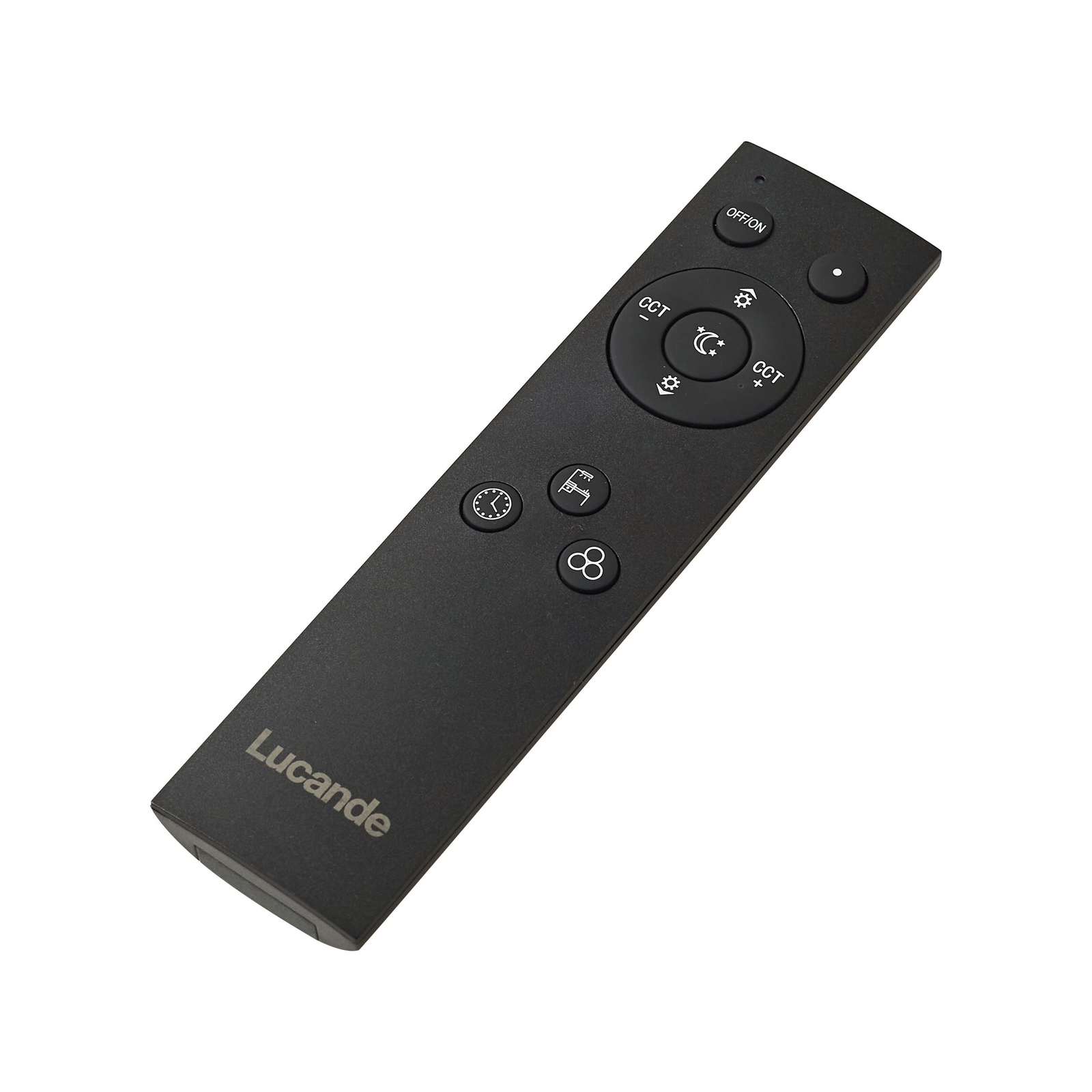 Lucande Candeeiro de teto LED inteligente Mylosh, preto, CCT, Tuya