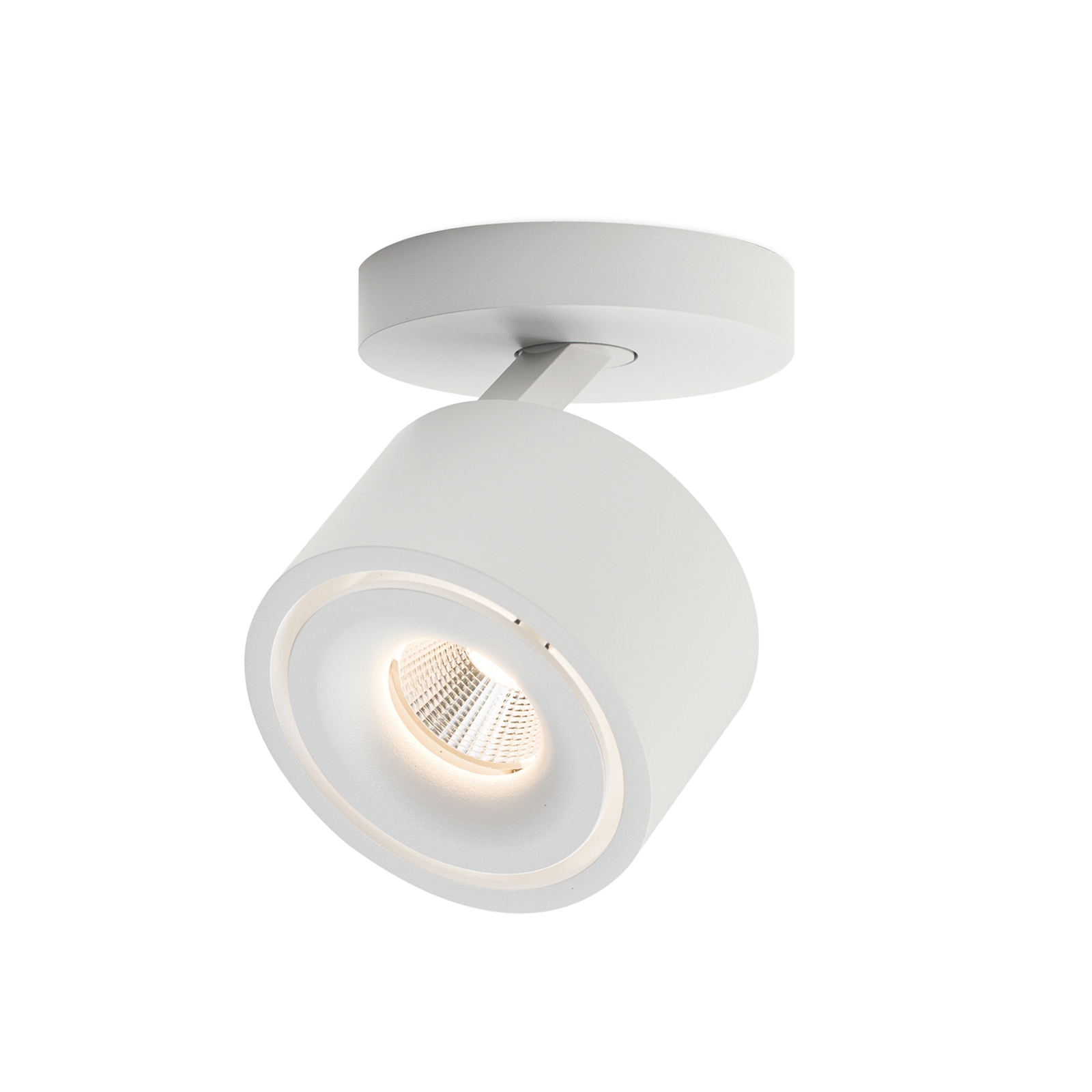 Specter LED downlight, white, Ø 8.4 cm, aluminium