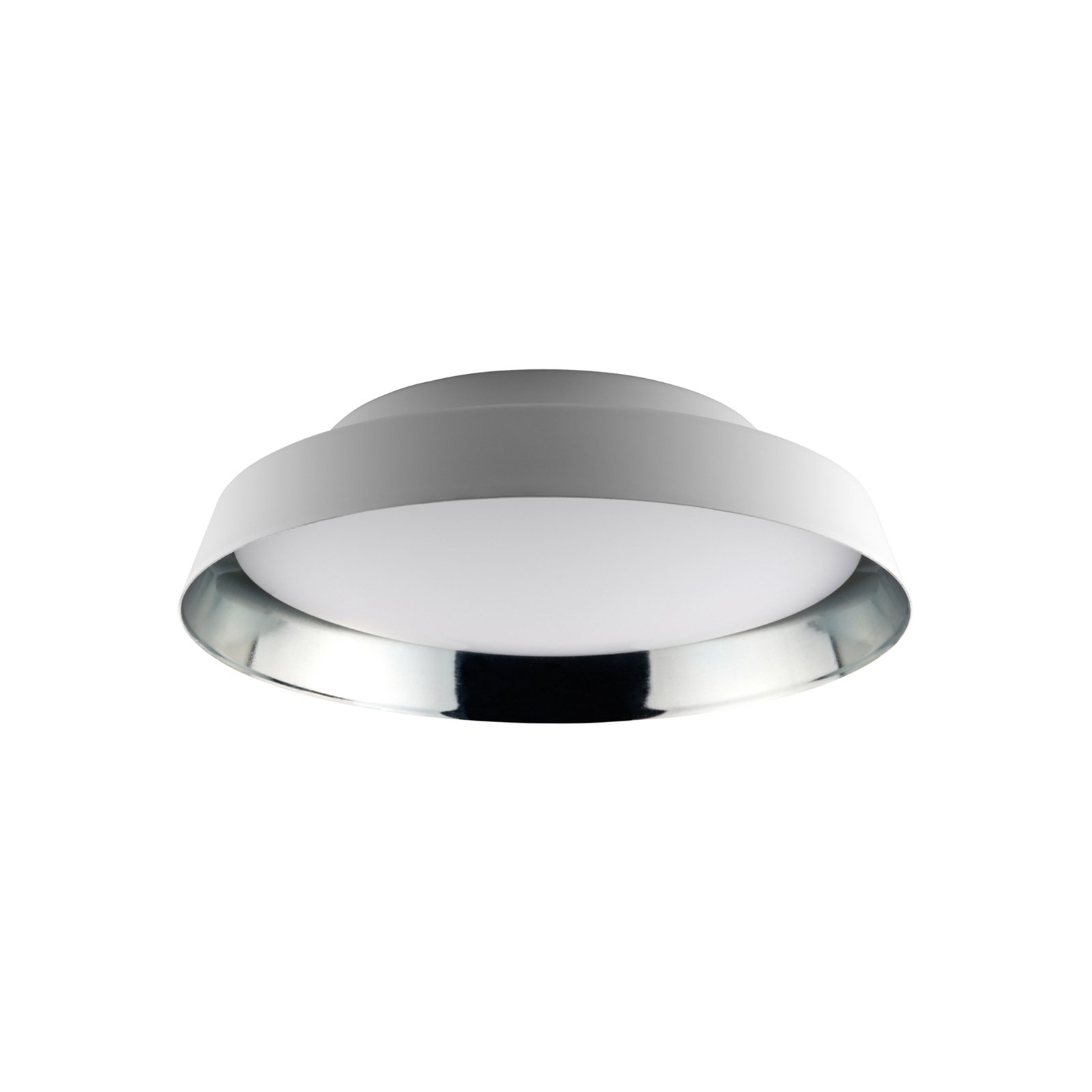 Plafón LED exterior Boop! Ø37cm blanco/azul-gris
