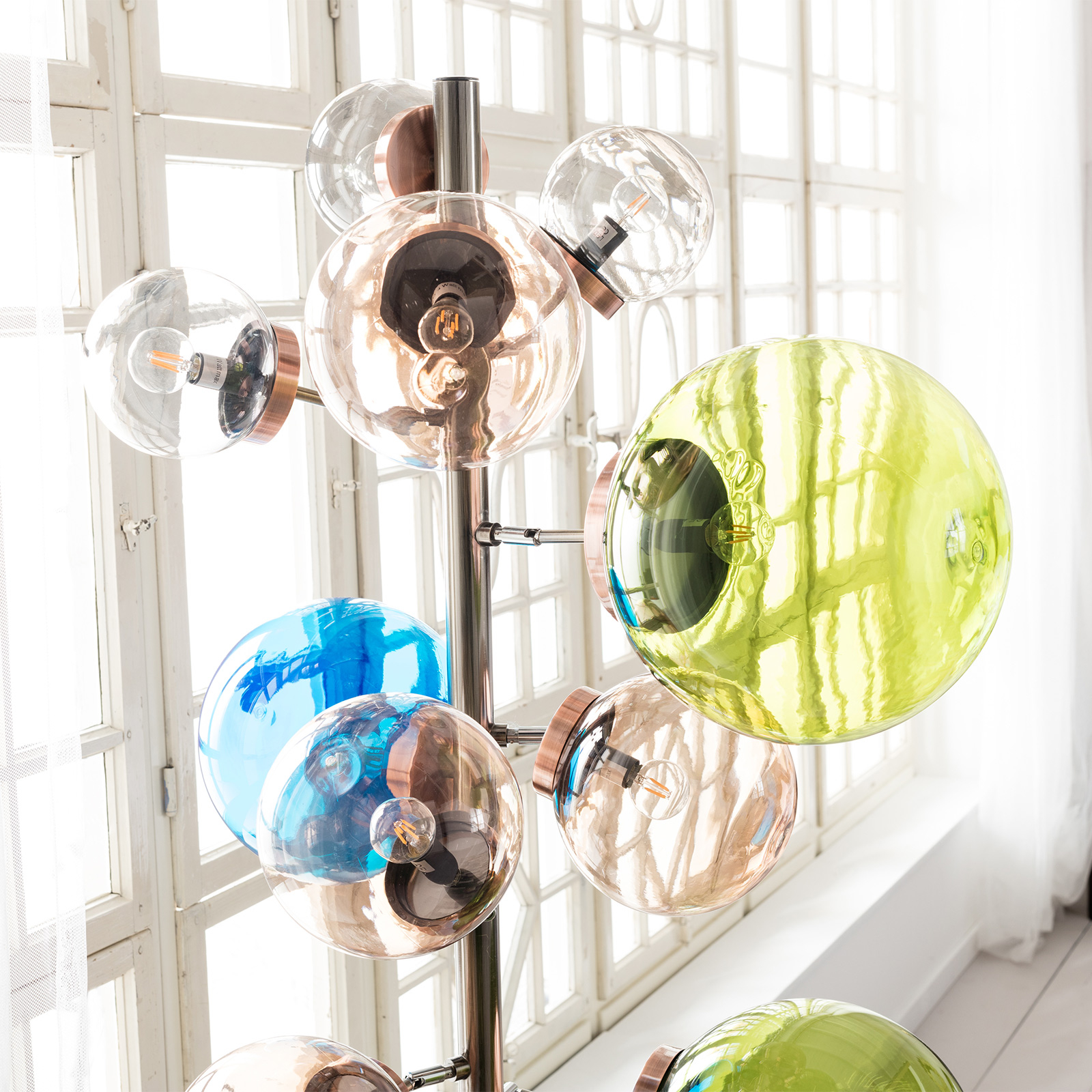 KARE Balloon - Stojacia lampa s akrylovými guľami