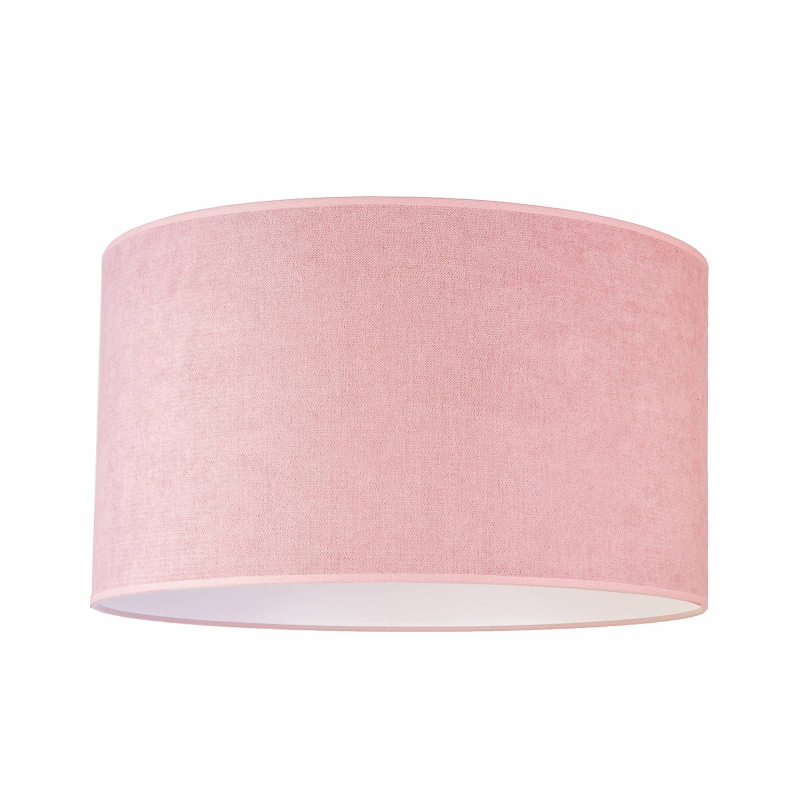 Euluna Pastell Roller ceiling lamp Ø 45cm pink, for Living / Dining Room, fabric, E27, 40 W, H: 25 cm