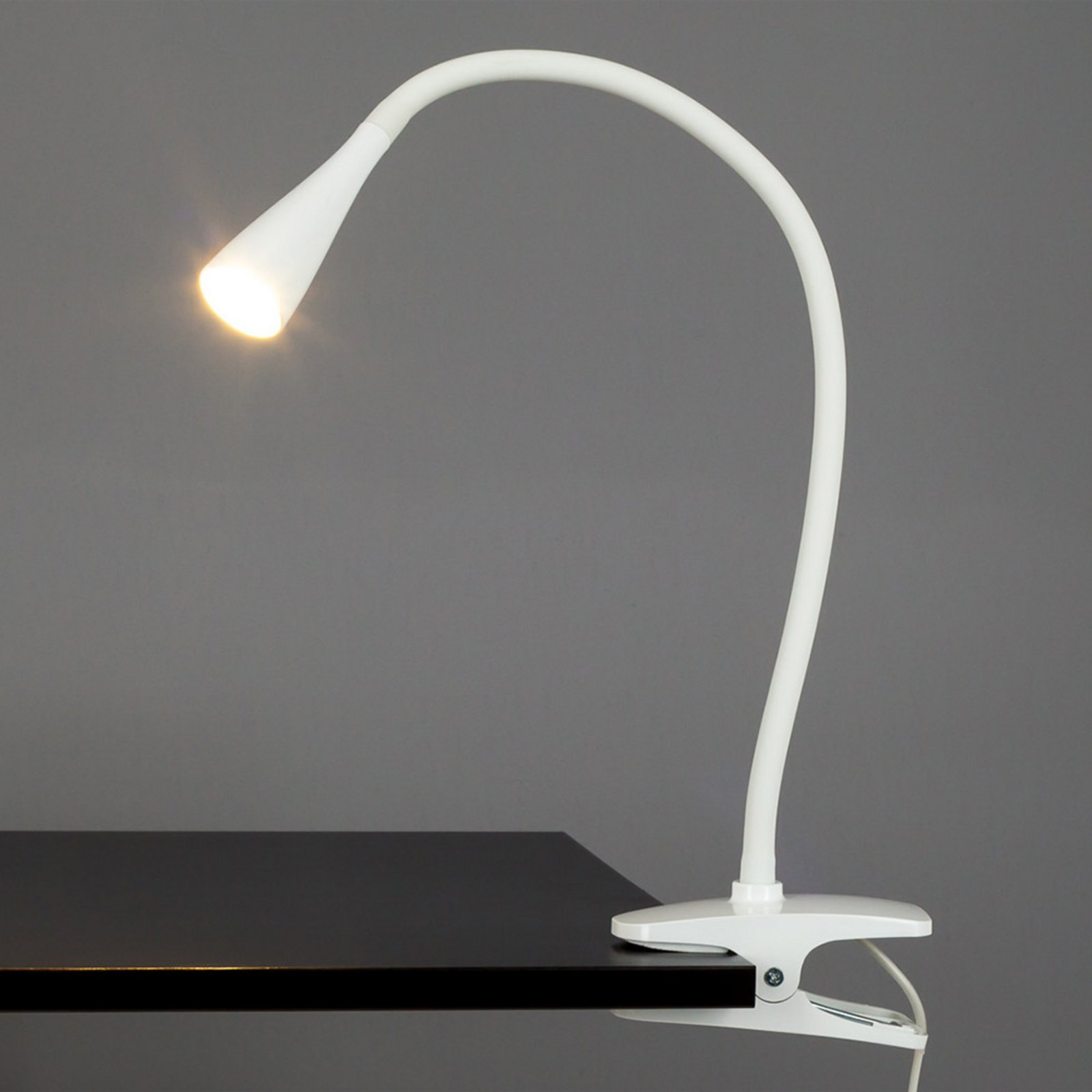 Baris LED Lampada con Morsetto White - Lindby