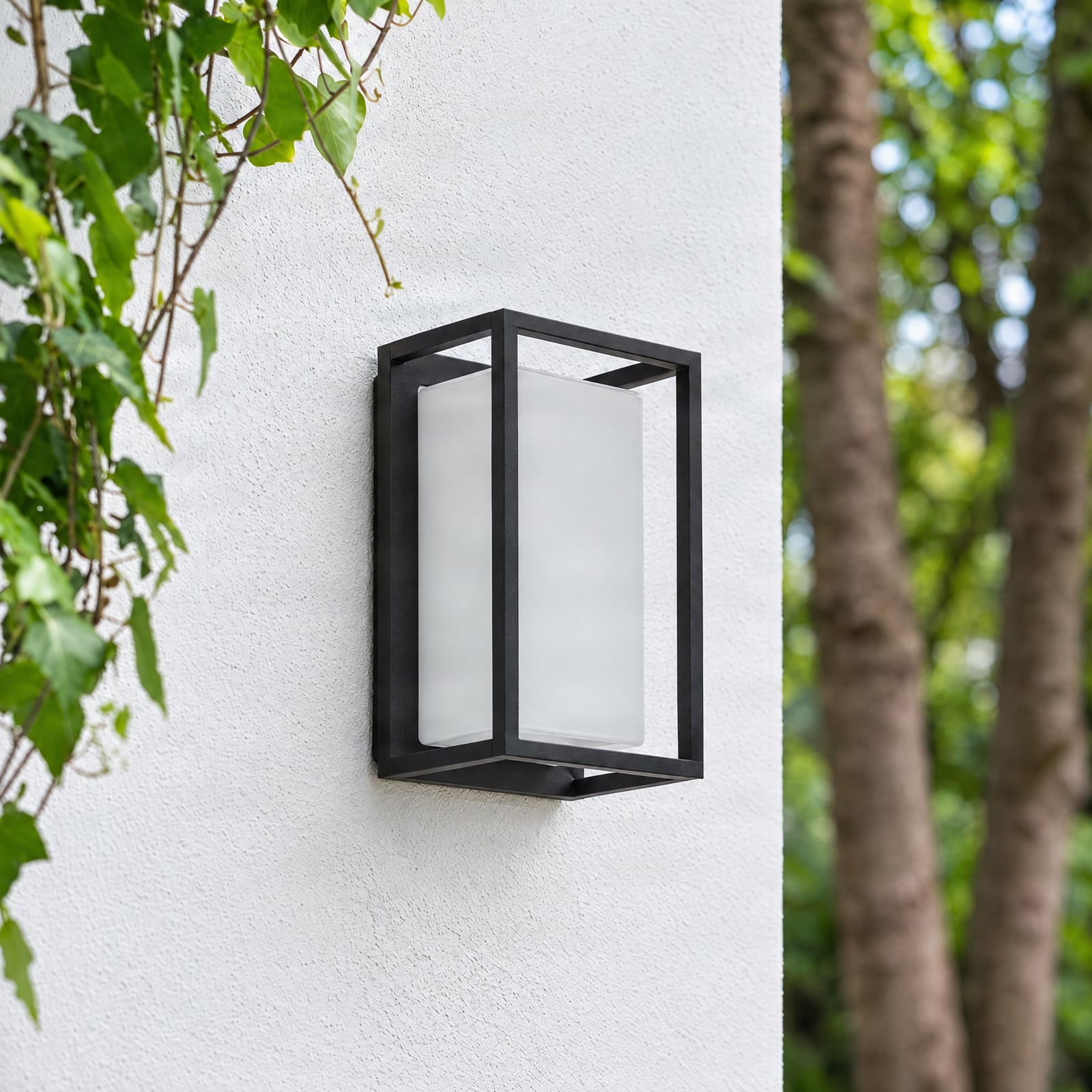 Ilirian Candeeiro de Parede Exterior Graphite/White - Lucande Ilirian Candeeiro de Parede Exterior Graphite/White - Lucande