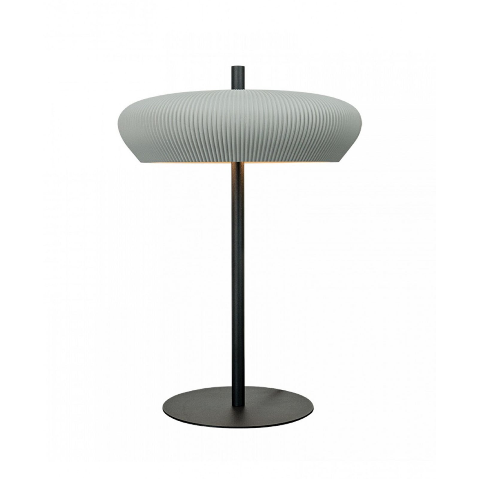 Galda lampa 2594, pelēka/melnā krāsā, augstums 41 cm, keramika/metāls, G9