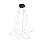 Suspension LED Revolve, 3 lampes, blanc, acrylique, intensité variable