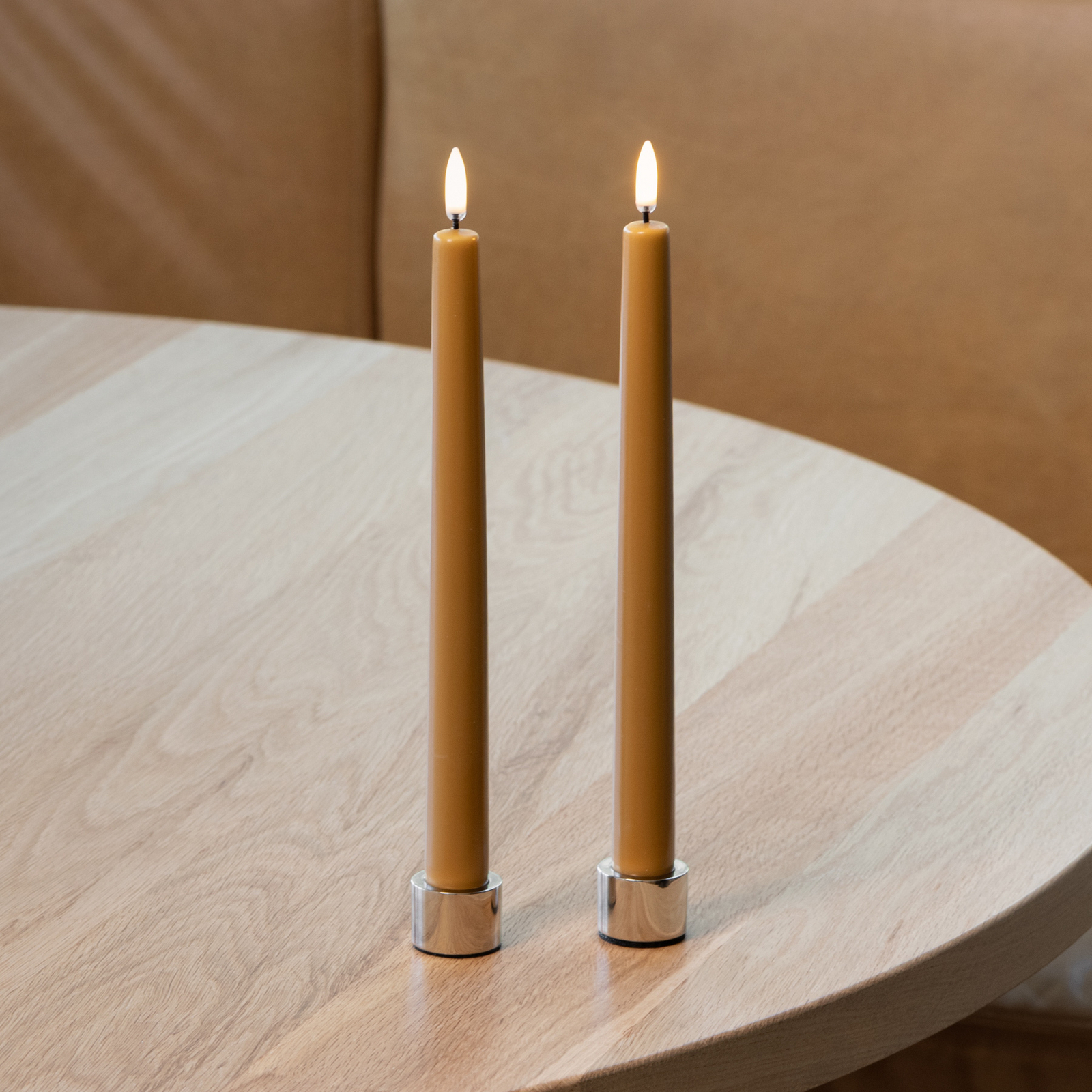 TAPER LED-kaars 2 stuks, wild honey, hoogte 25 cm - Uyuni Lighting