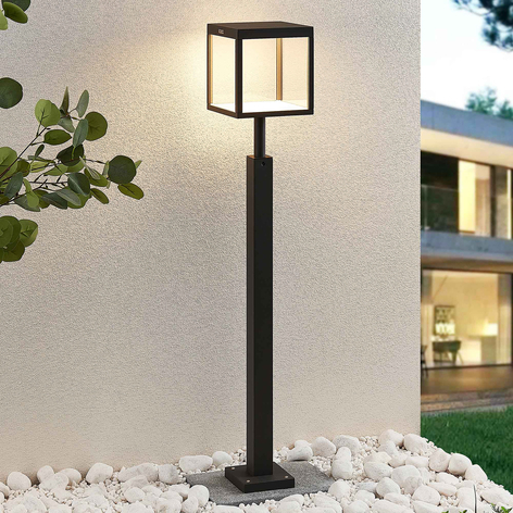 LED-Wegeleuchte Cube, graphitgrau, IP54, 100 cm