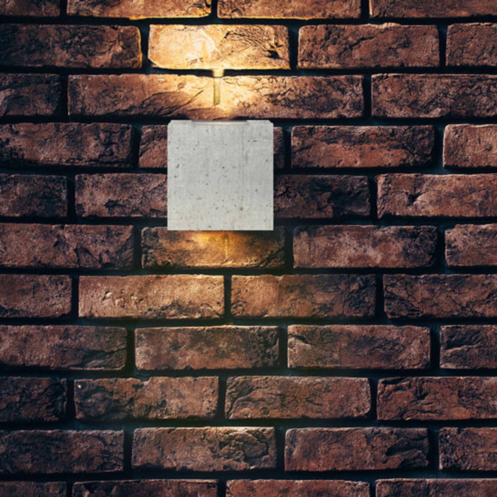 Lucande beton szürke led kültéri fali lámpa riak