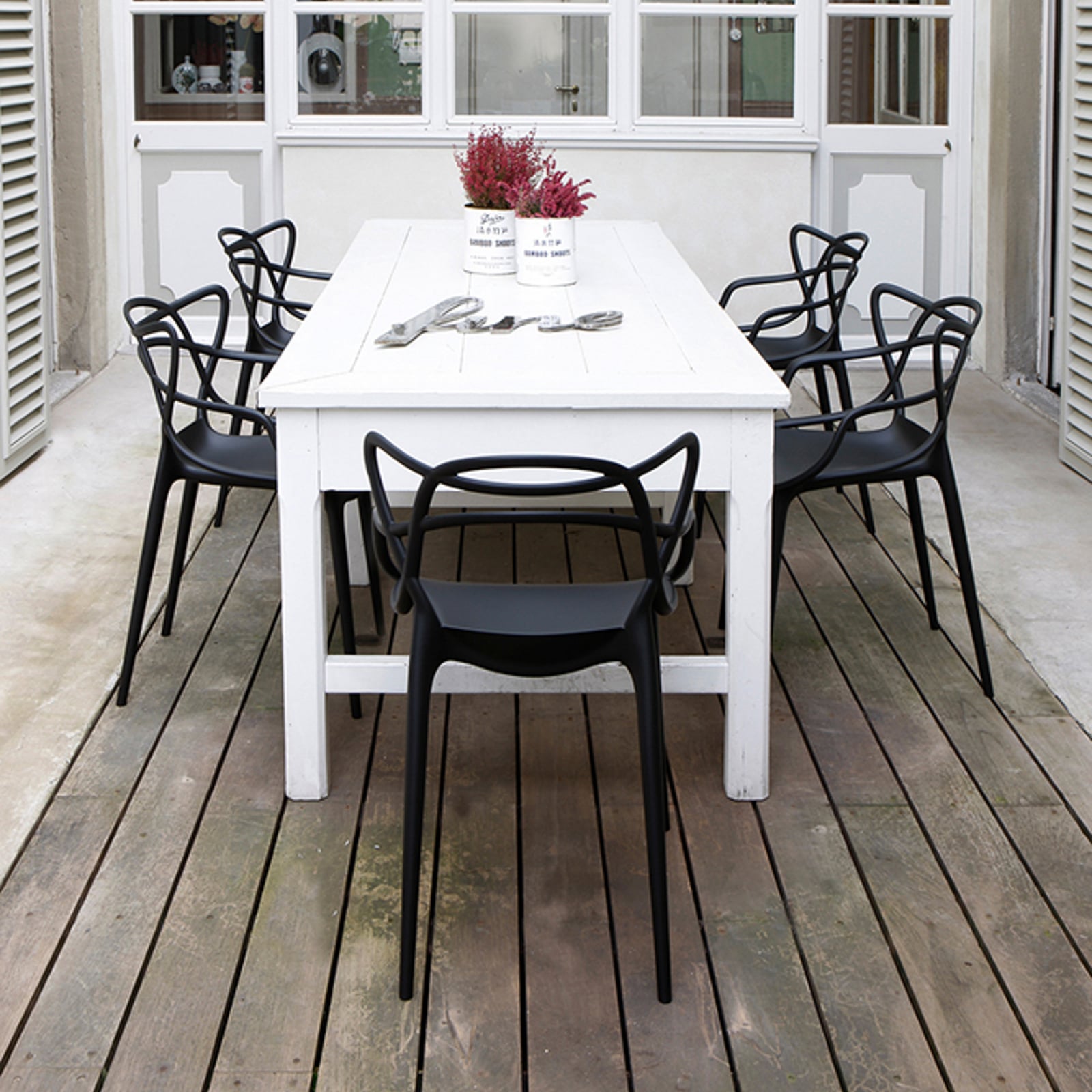 Masters chair, black, height 83 cm - Kartell