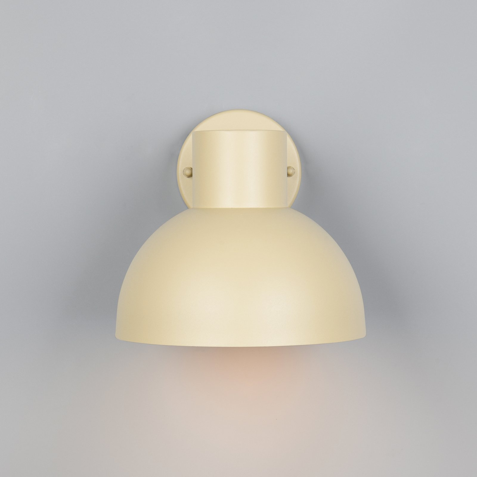 Elbe outdoor wall light, sand beige, die-cast aluminium, E27