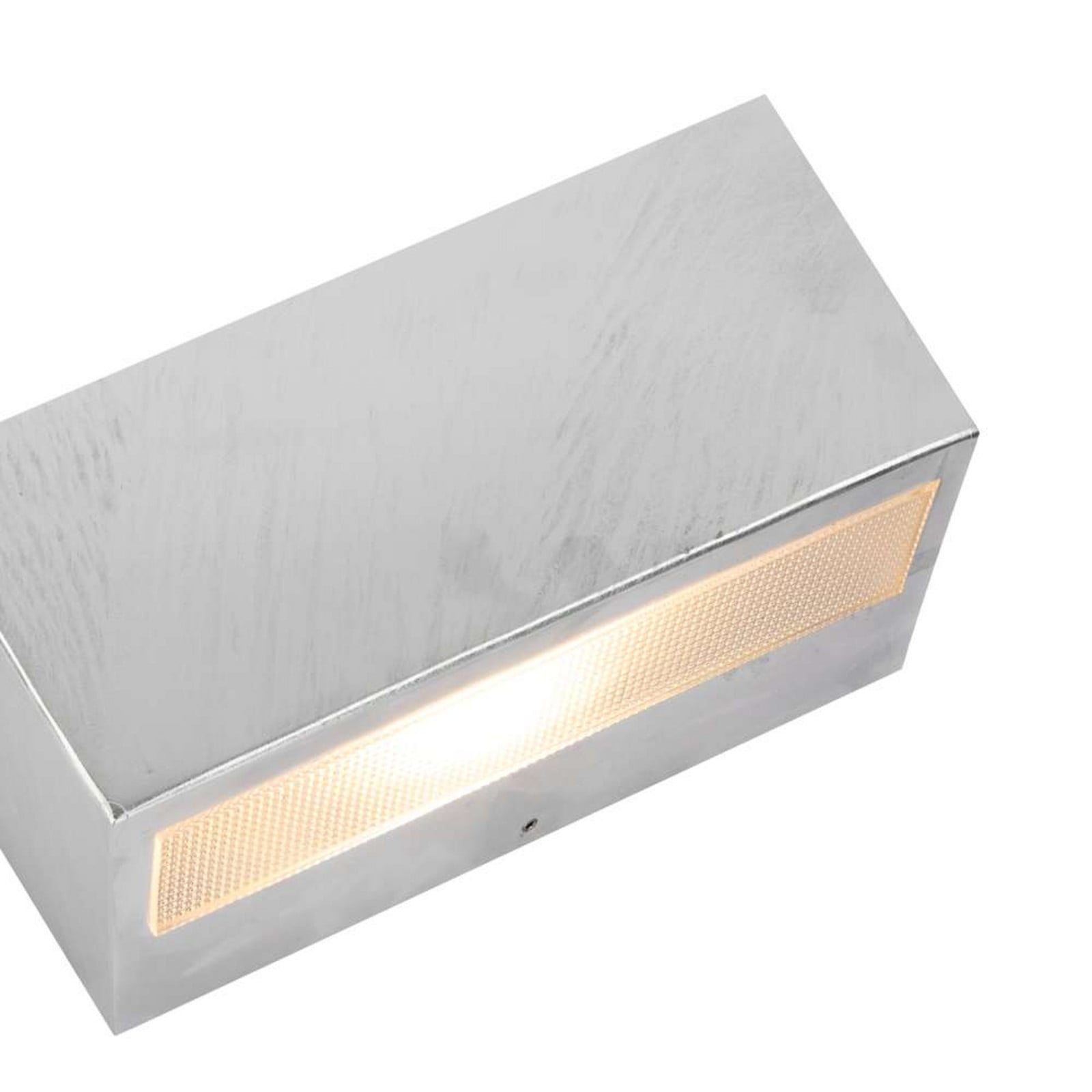 Asker Big Up/Down Außenwandleuchte Galvanized Norlys - Terrasse - Aluminium