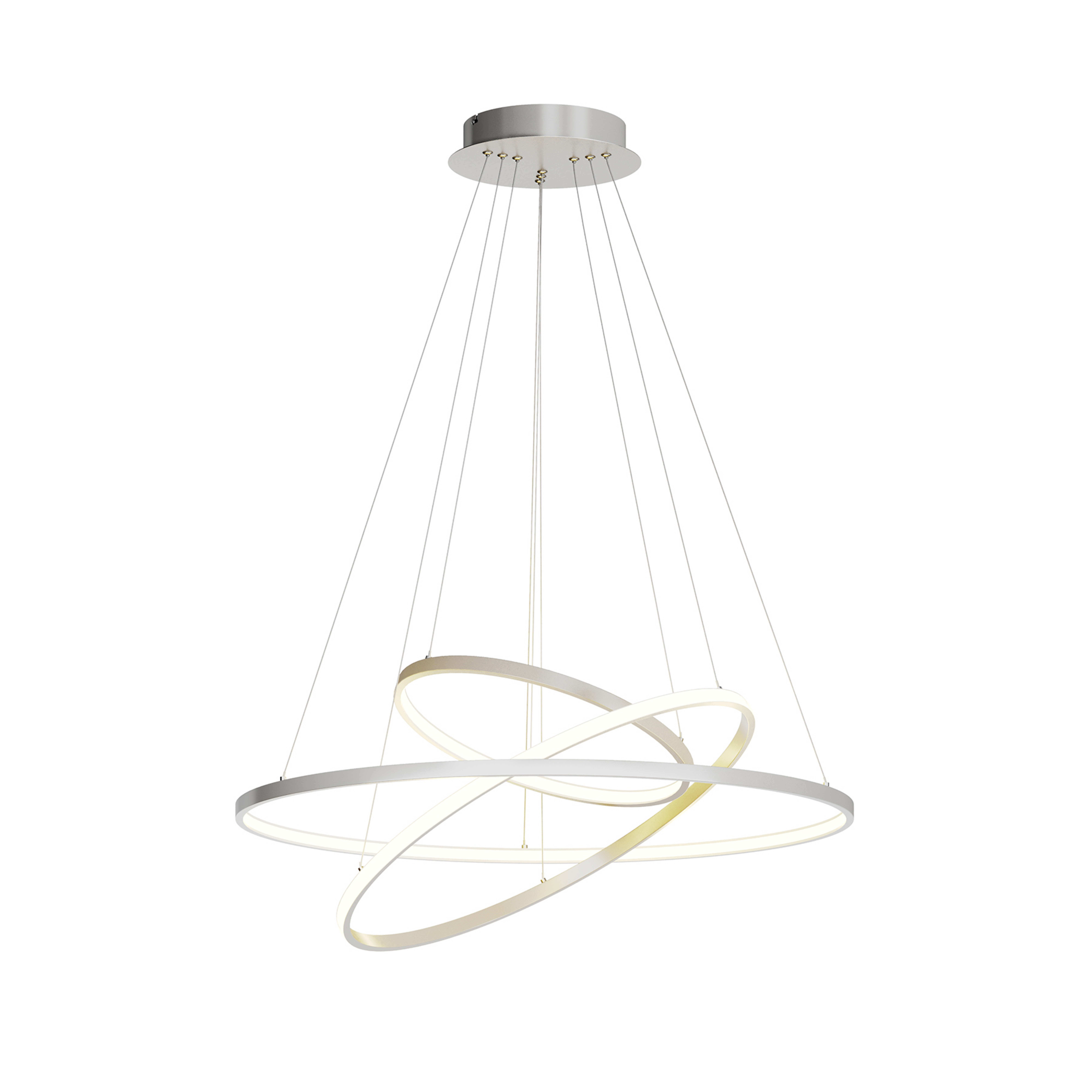 Ezana Pendelleuchte Nickel 3 Step - Lucande