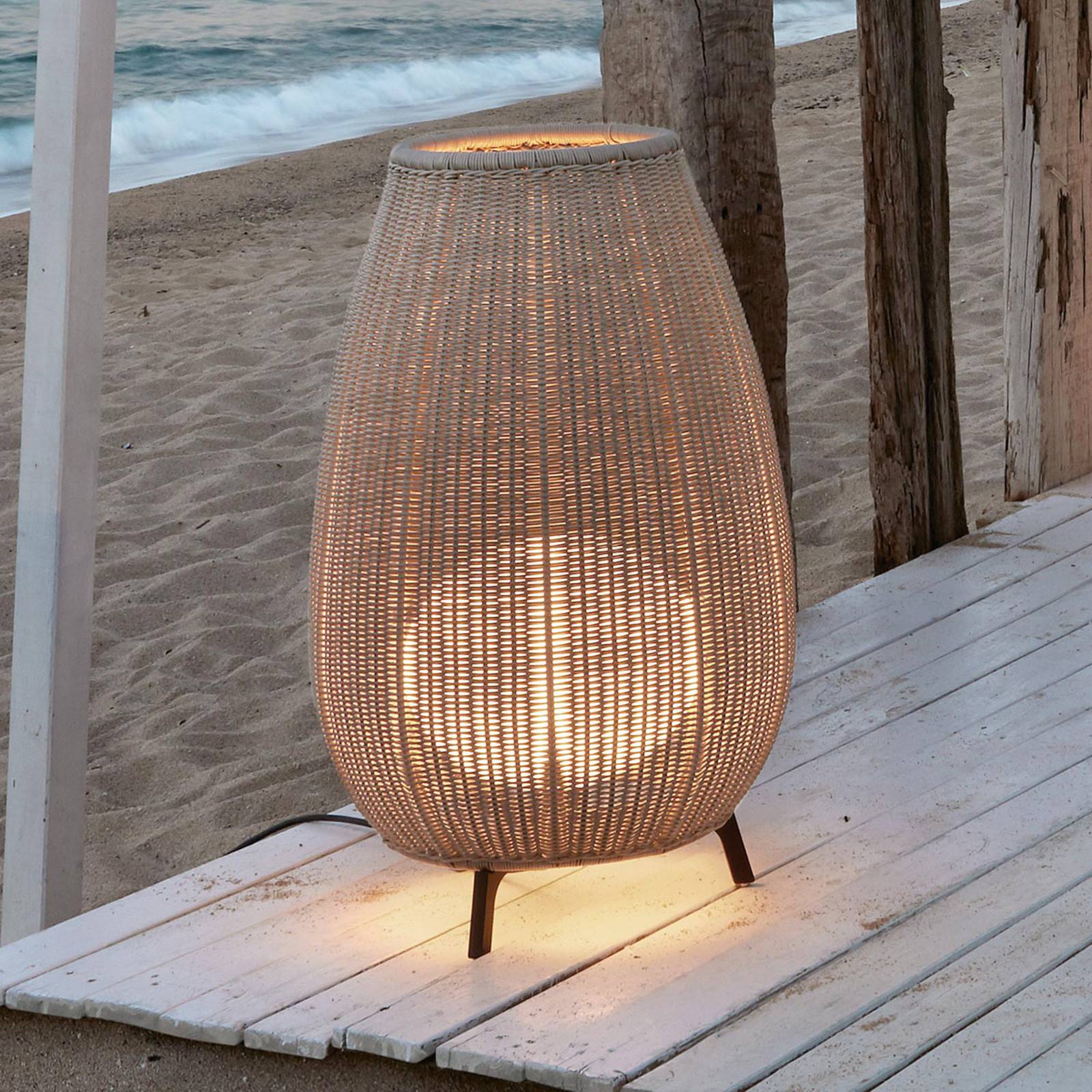 Levně Bover Amphora 01 - terasové světlo, světlá béžová