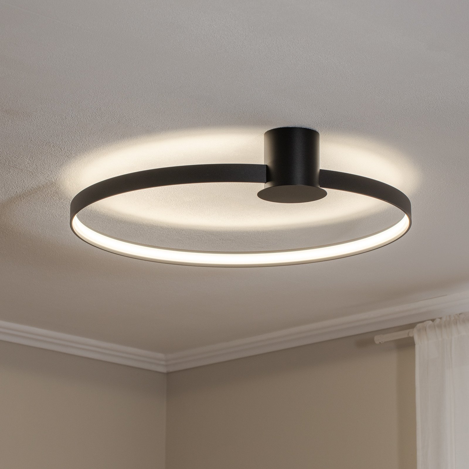 SOLLUX LIGHTING Plafonieră LED Rio 78 Ra95 4.000 K negru - Camera de zi / sufragerie - Modern - Aluminiu